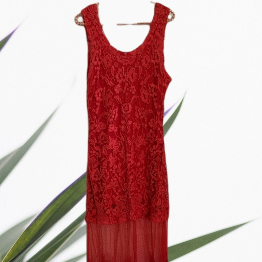 Rare Sold Out! Free People Candela Stella Lace Maxi Dress L - Picture 12 of 12